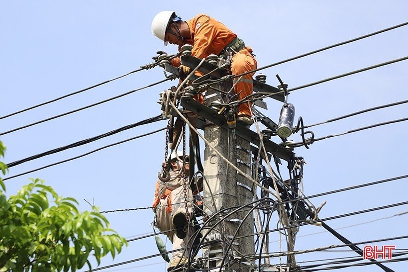 ハティン省の商業電力が力強く成長