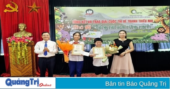 52 œuvres gagnantes du Concours de Peinture pour Enfants sur le thème « La Voix de la Forêt Verte »