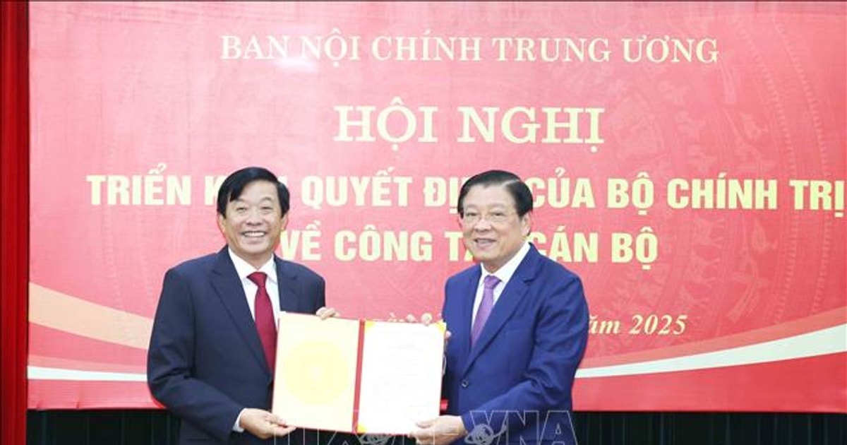 Ông Bùi Văn Nghiêm giữ chức Phó Trưởng Ban Nội chính Trung ương