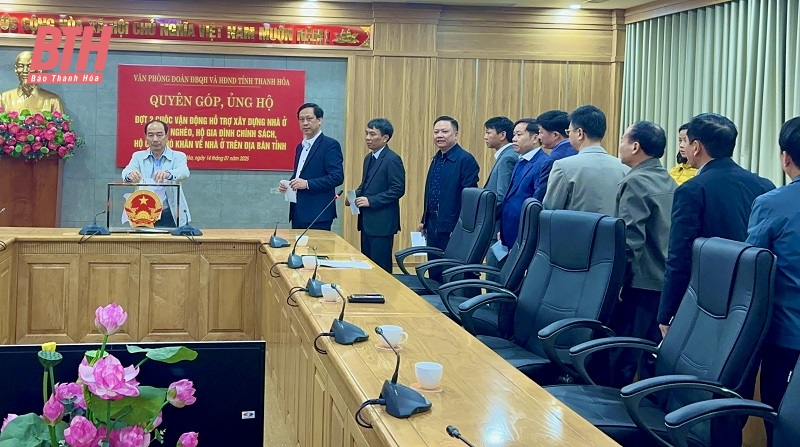 Office of the National Assembly Delegation and Provincial People's Council donates and supports the construction of houses for poor households