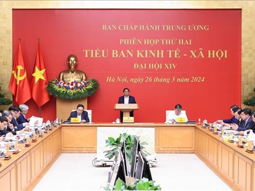 NTO - Premierminister Pham Minh Chinh leitet die Sitzung des Wirtschaftsunterausschusses