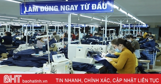 El índice de producción aumenta y la industria de Ha Tinh continúa desarrollándose