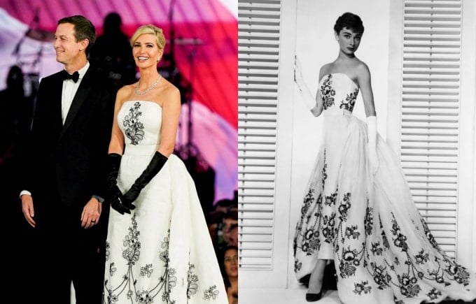 Ivanka Trump recreates the legendary image of Audrey Hepburn