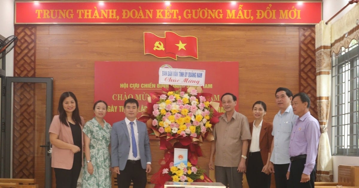 Das Massenmobilisierungskomitee des Provinzparteikomitees besuchte die Quang Nam Veterans Association und gratulierte ihr zu ihrem traditionellen Tag.