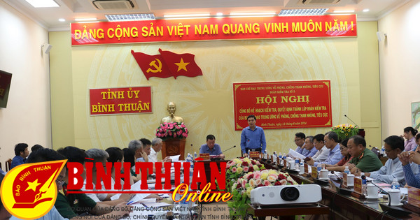 Ban Chỉ đạo Trung ương về Phòng chống tham nhũng, tiêu cực làm việc tại Bình Thuận