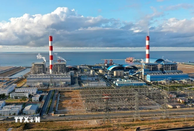 Un rincón de la Central Termoeléctrica Vinh Tan. (Foto: Ngoc Ha/VNA)