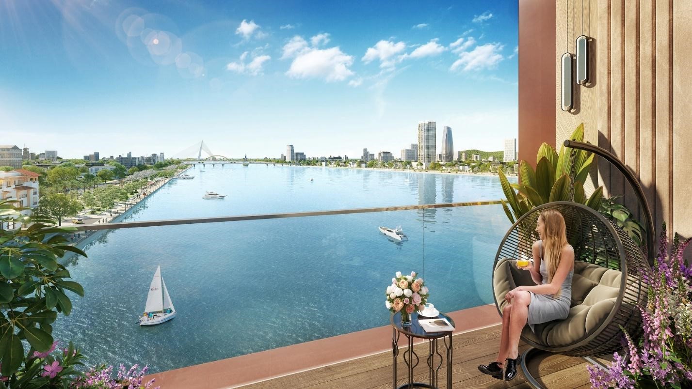 El apartamento Symphony a orillas del río Han conquista fácilmente a la comunidad extranjera de Da Nang. (Foto ilustrativa en perspectiva)