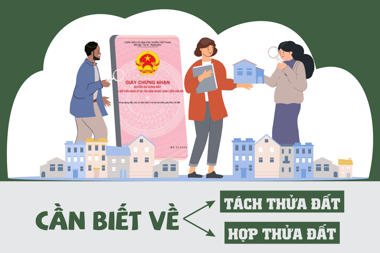 [Infographic] - Cần biết về tách thửa đất, hợp thửa đất