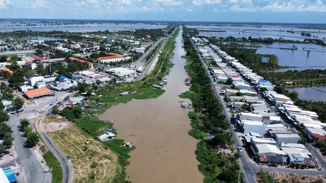 Lũ đầu nguồn tại Long An đang cao hơn đỉnh của năm 2023 ảnh 1