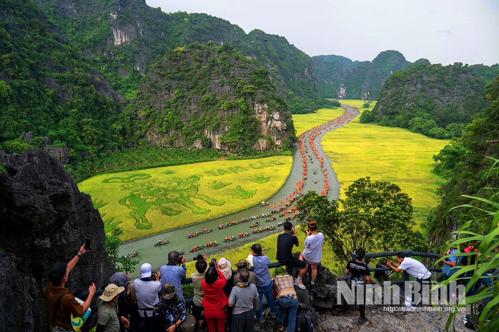 Tour photo Couleur dorée de Tam Coc Trang An Attrayant impressionnant beaucoup d'émotions