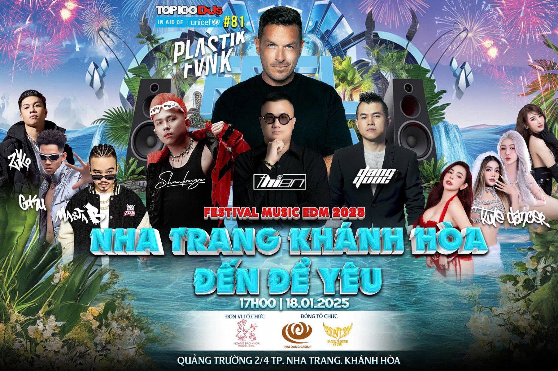 Beim EDM DJ Festival 2025 in Nha Trang werden viele berühmte DJs auftreten