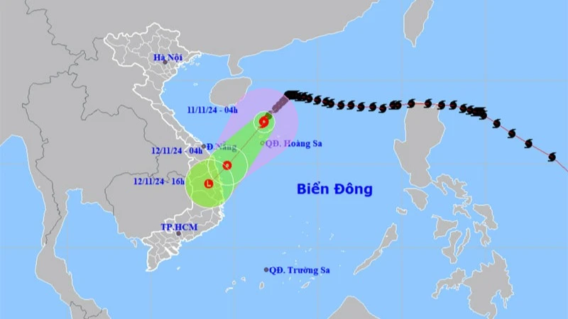 Từ chiều nay, vùng biển Thừa Thiên Huế-Bình Định có gió giật mạnh, sóng lớn