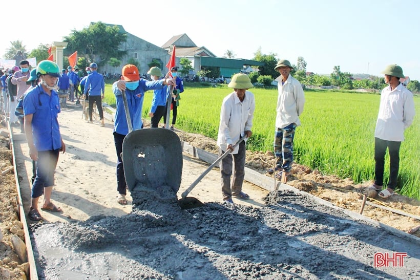 The driving force behind new rural construction in Loc Ha