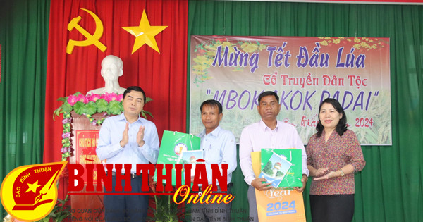 Phó Bí thư Thường trực Tỉnh ủy chúc Tết Đầu lúa 2 xã Phan Điền, Phan Tiến