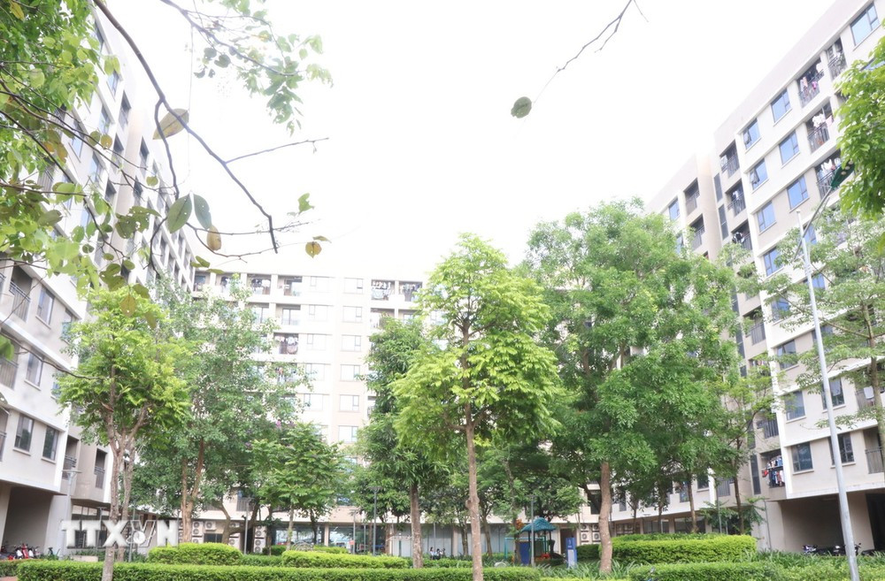 The Vigracera social housing project in Yen Phong district, Bac Ninh province is built for workers. (Photo: Thai Hung/VNA)