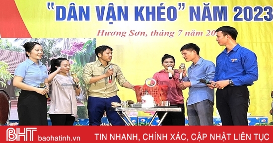 Mô phỏng sinh động công tác dân vận tại đơn vị, địa phương ở Hà Tĩnh