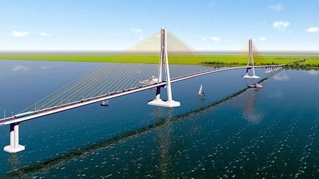 Started building cable-stayed bridge worth over 3,900 billion, the 2nd largest in Vietnam photo 2