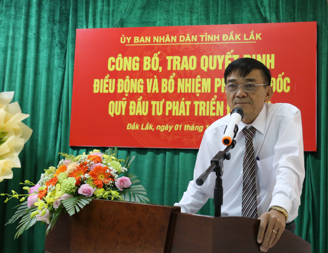 លោក Tran Van Tan បាន​ថ្លែង​សុន្ទរកថា​ទទួល​យក​ការ​ប្រគល់​ភារកិច្ច។