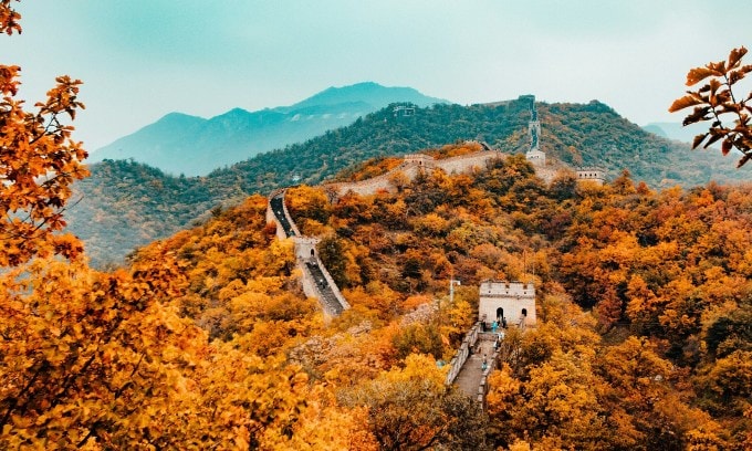 The Great Wall of China in autumn. Photo: Hanson Lu/Unsplash