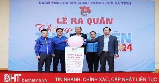 Tuổi trẻ Hà Tĩnh đồng loạt ra quân hưởng ứng Tháng Thanh niên 2024