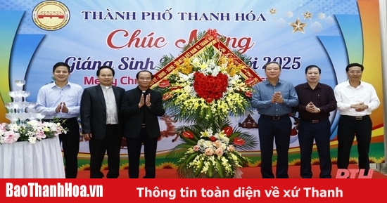 TP Thanh Hóa gặp mặt các chức sắc công giáo nhân dịp Giáng sinh năm 2024