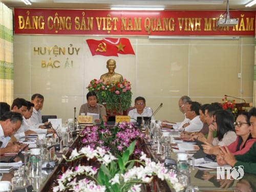 Ban Thường vụ Huyện ủy Bác Ái tổ chức kiểm điểm công tác lãnh đạo, chỉ đạo thực hiện các nhiệm vụ chính trị năm 2023