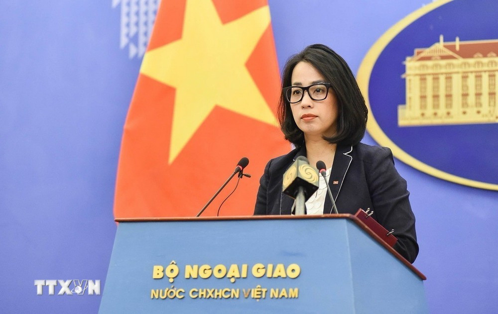 Spokesperson of the Vietnamese Ministry of Foreign Affairs Pham Thu Hang. (Photo: VNA)