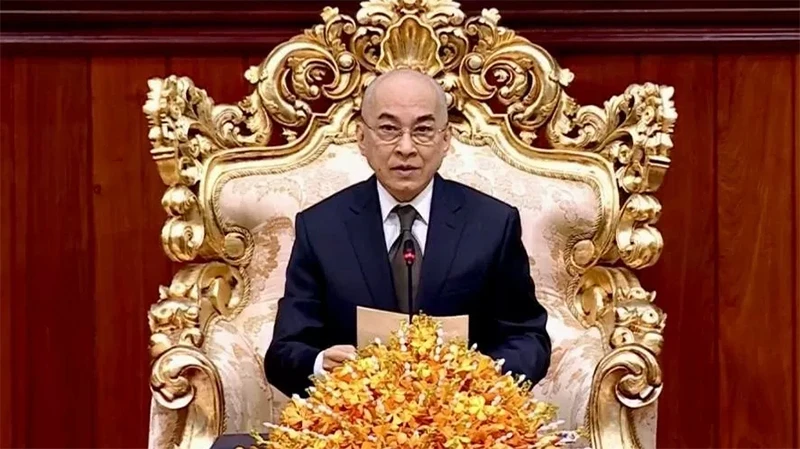 König von Kambodscha Preah Bat Samdech Preah Boromneat Norodom Sihamoni. (Foto: Außenministerium)