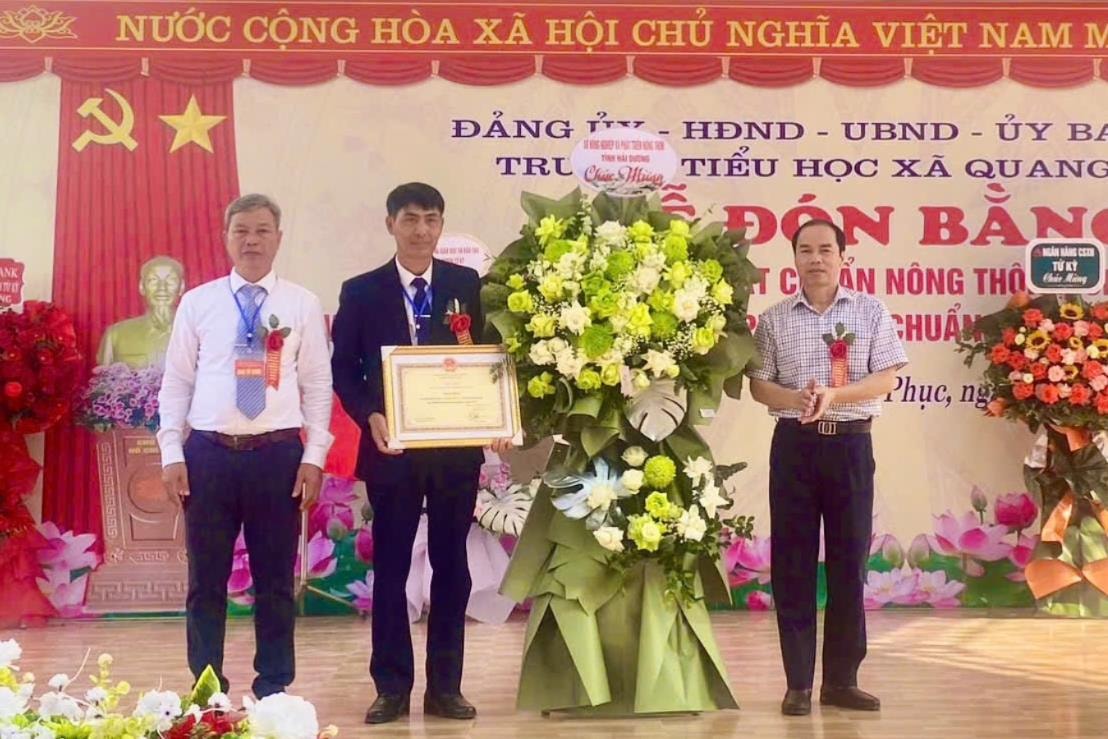 Quang Phuc Commune (Tu Ky) meets advanced new rural standards