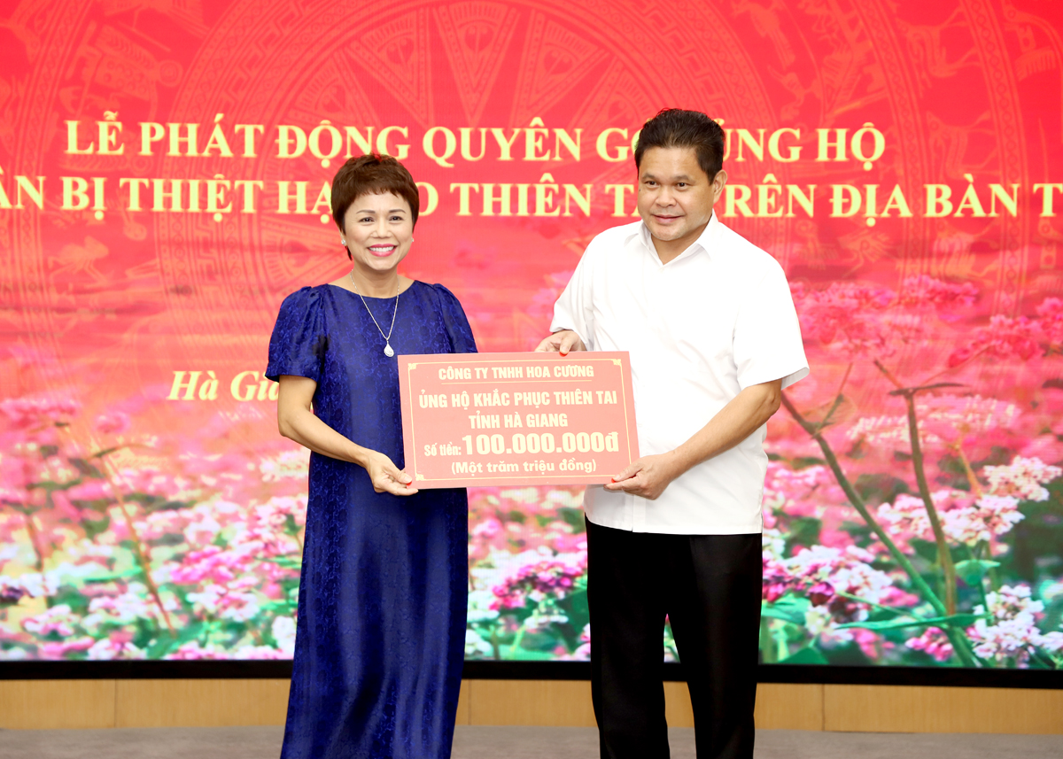 Hoa Cuong Company Limited präsentierte ein Unterstützungssymbol