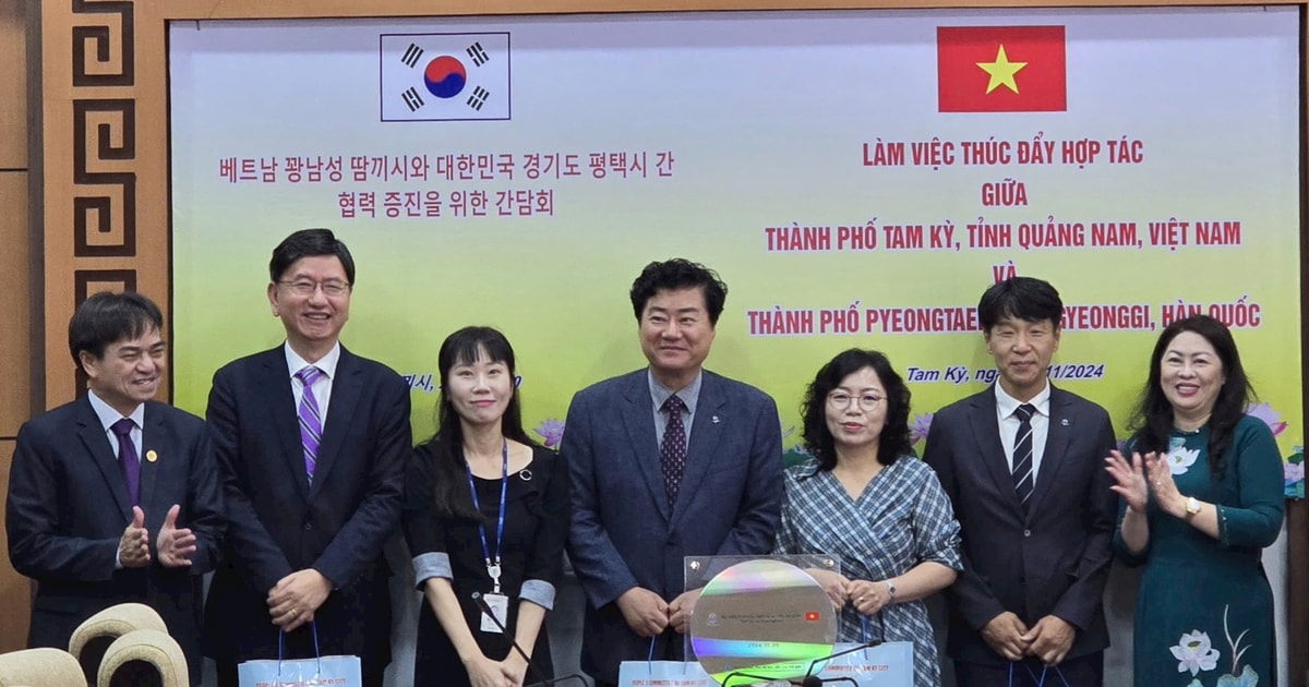 Tam Ky und Pyeongtaek City (Korea) fördern freundschaftliche Zusammenarbeit