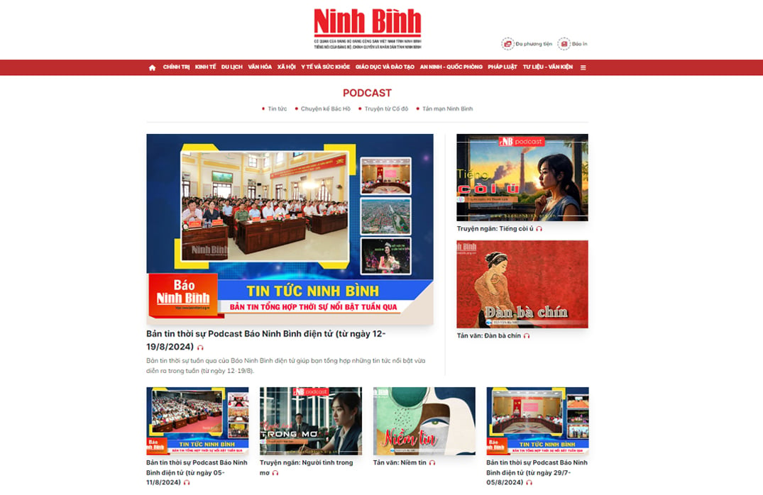 Invitez les lecteurs à découvrir la nouvelle interface du journal électronique Ninh Binh