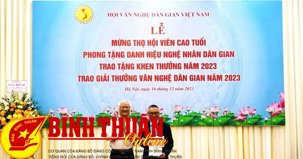 Công trình về Nghề nước mắm Phan Thiết được tặng giải thưởng của Hội VNDG Việt Nam