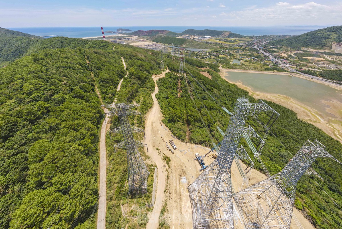 Panorama der 500-kV-Leitung 3 durch Ha Tinh vor der Ziellinie, Foto 1