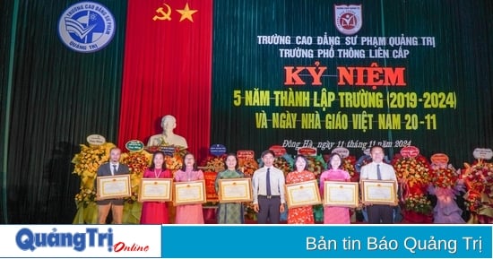 Trường Phổ thông liên cấp Cao đẳng sư phạm Quảng Trị kỷ niệm 5 năm thành lập