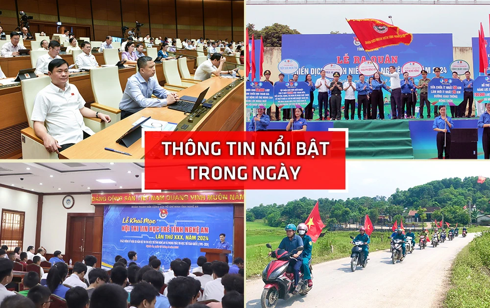 Nghệ An: Thông tin nổi bật ngày 25/5