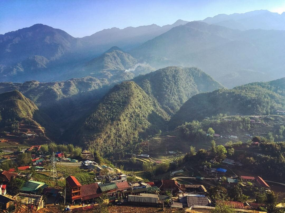 This summer, come to the village "miniature Sa Pa" to see the dreamy terraced fields in the pouring water season.