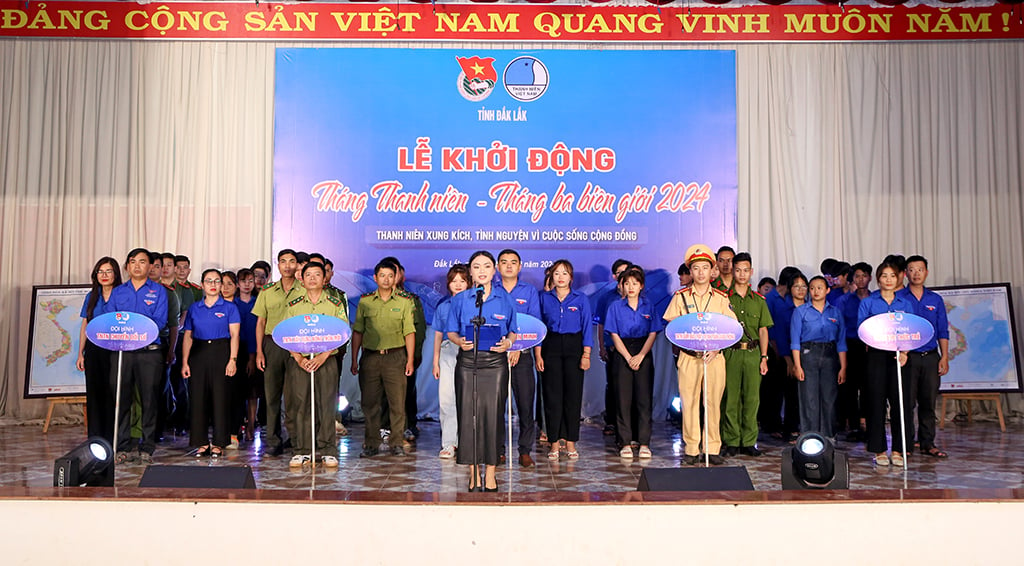 Ra quân “Tháng Thanh niên” và chương trình “Tháng ba biên giới” tỉnh Đắk Lắk năm 2024