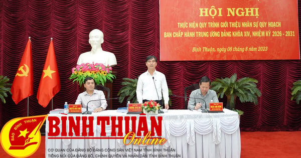 Binh Thuan presenta la planificación del personal para los miembros del Comité Central, período XIV