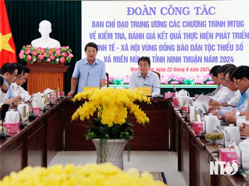 Đoàn công tác của Ủy ban Dân tộc làm việc với UBND tỉnh