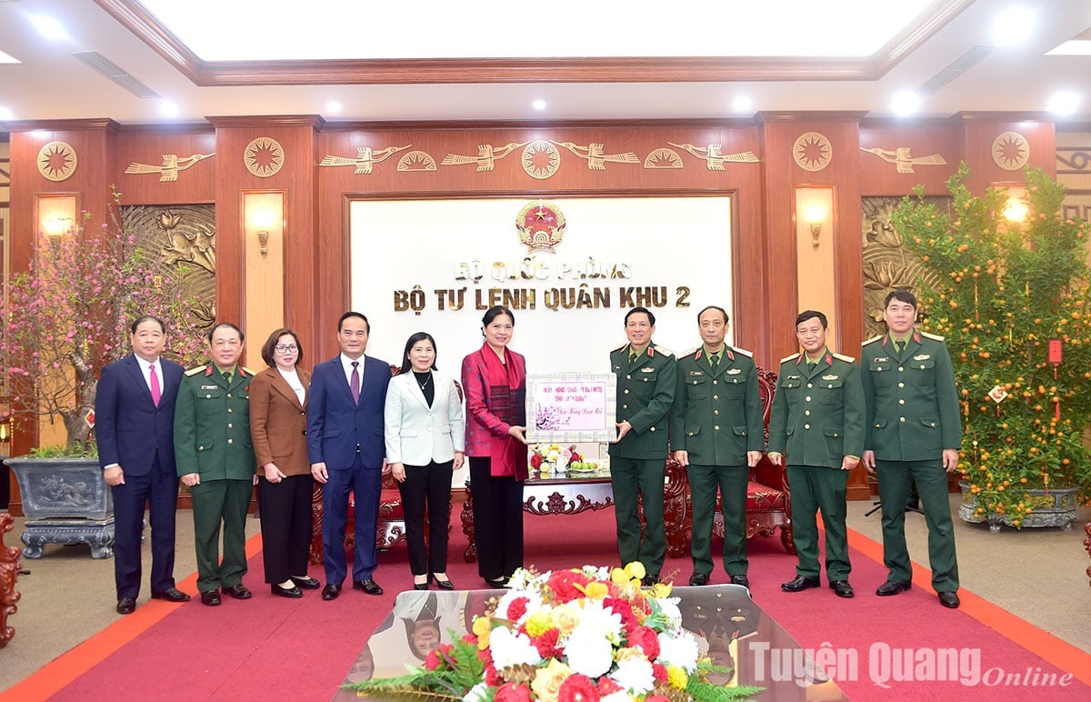 La provincia de Tuyen Quang desea un Feliz Año Nuevo a la Región Militar 2