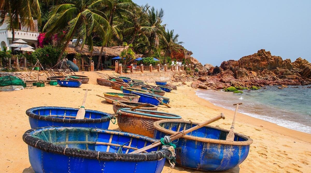 Schönes Fischerdorf Bai Xep an der Küste von Quy Nhon - 1