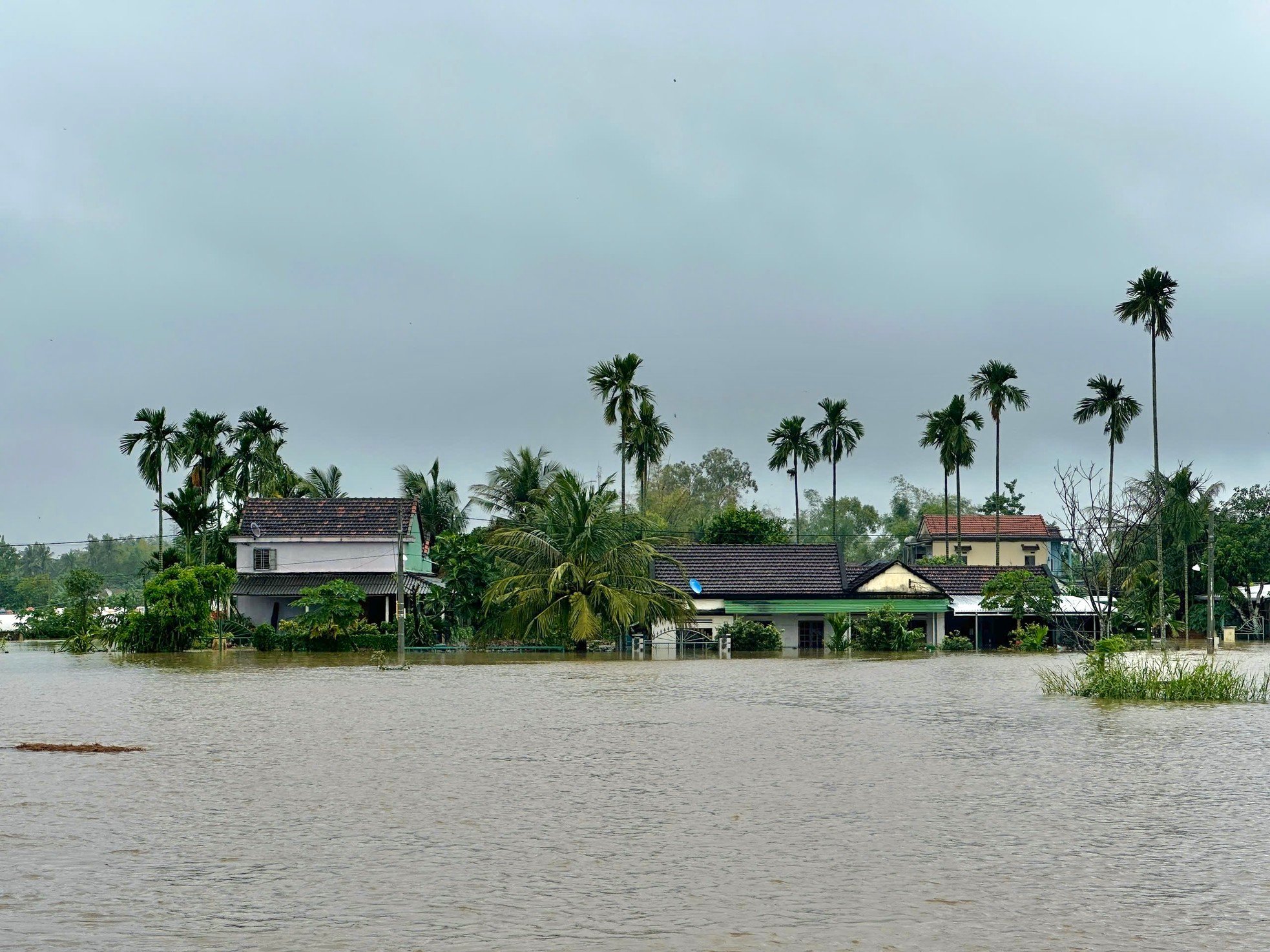 Floods rise quickly, dozens of houses in Quang Ngai submerged in water photo 1