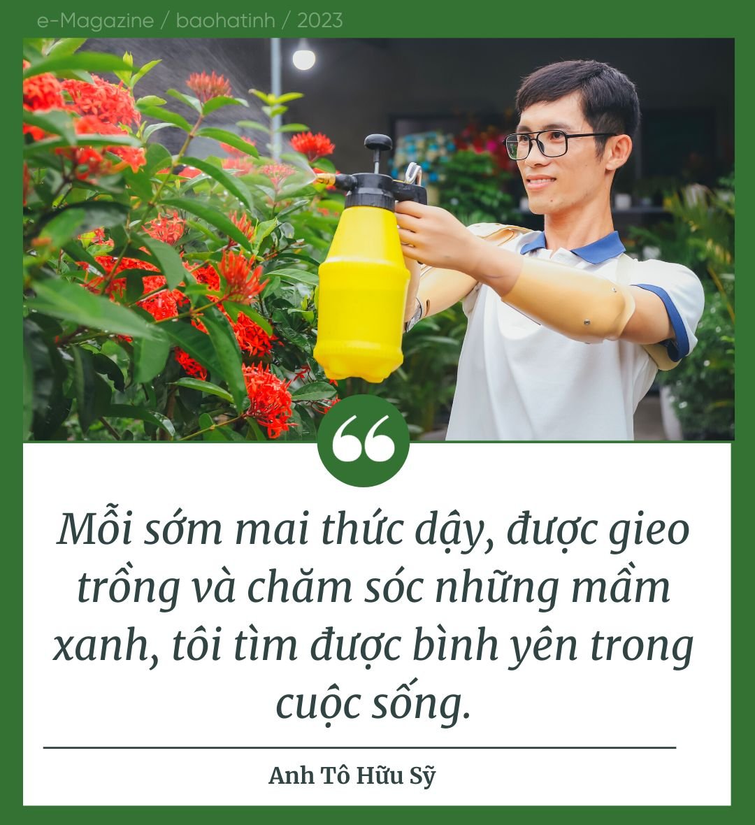 Gieo mầm lạc quan bằng đôi tay đặc biệt