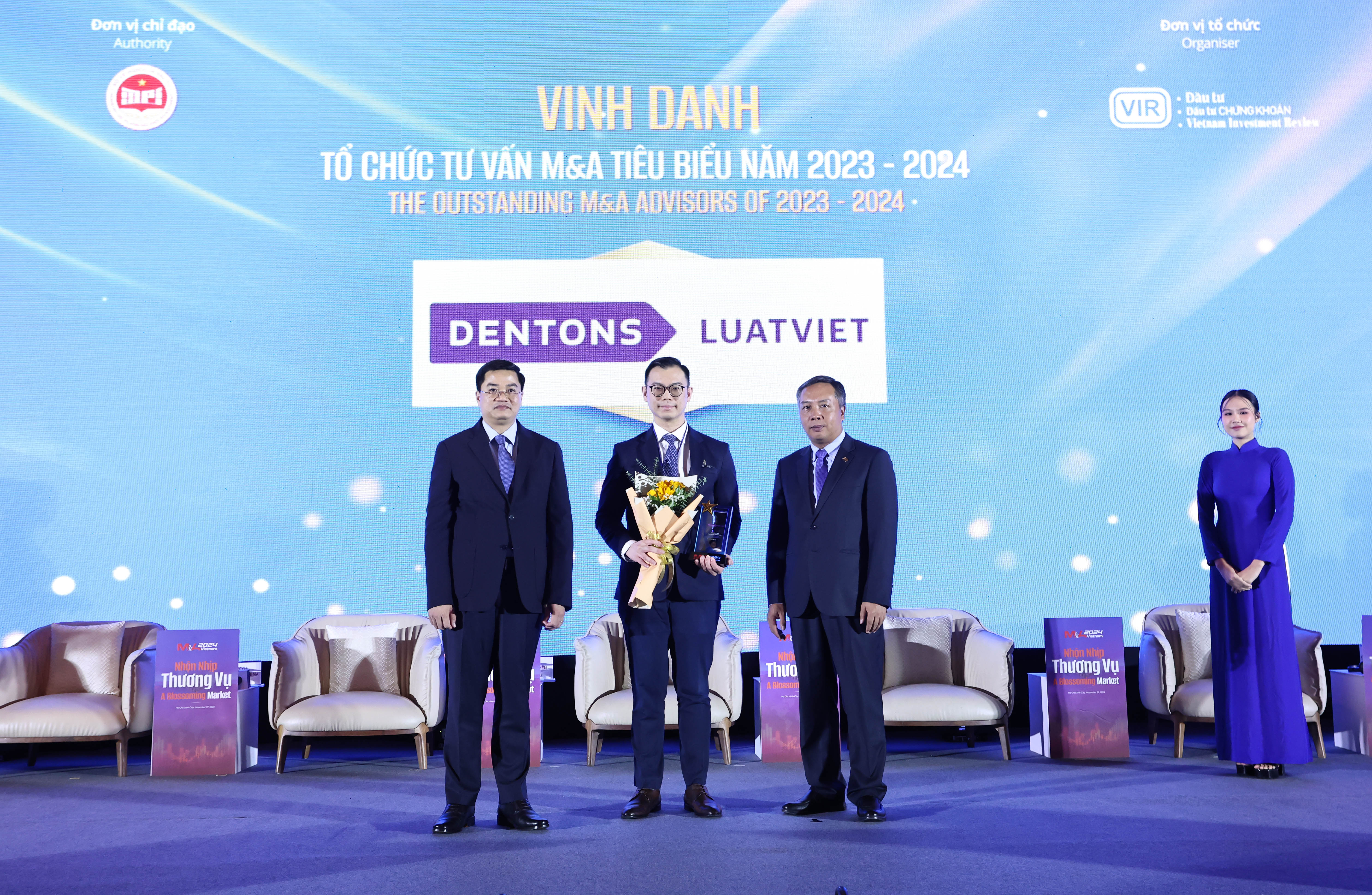 DENTONS Luat Viet Law Firm LLC was honored as a typical M&A consulting organization.