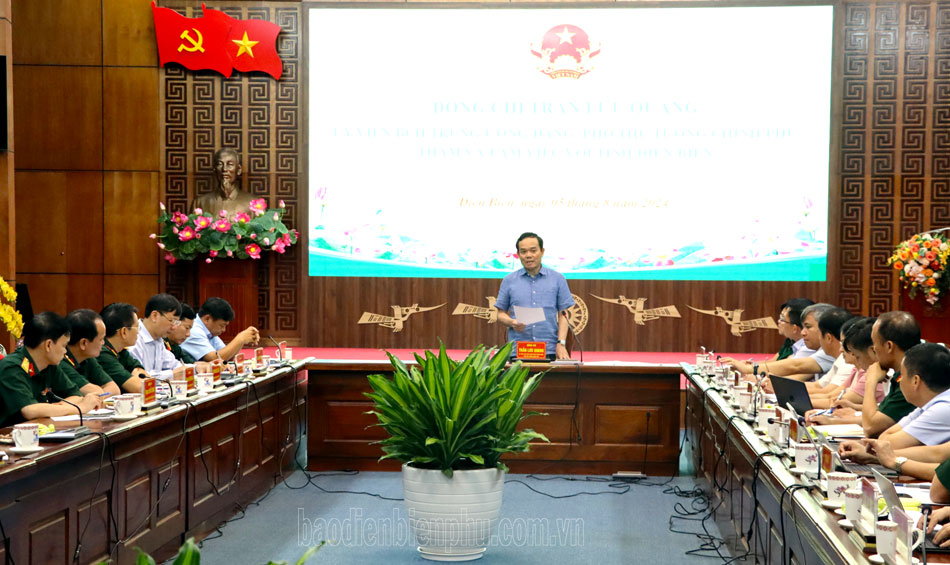 Vizepremierminister Tran Luu Quang arbeitet mit der Provinz Dien Bien zusammen