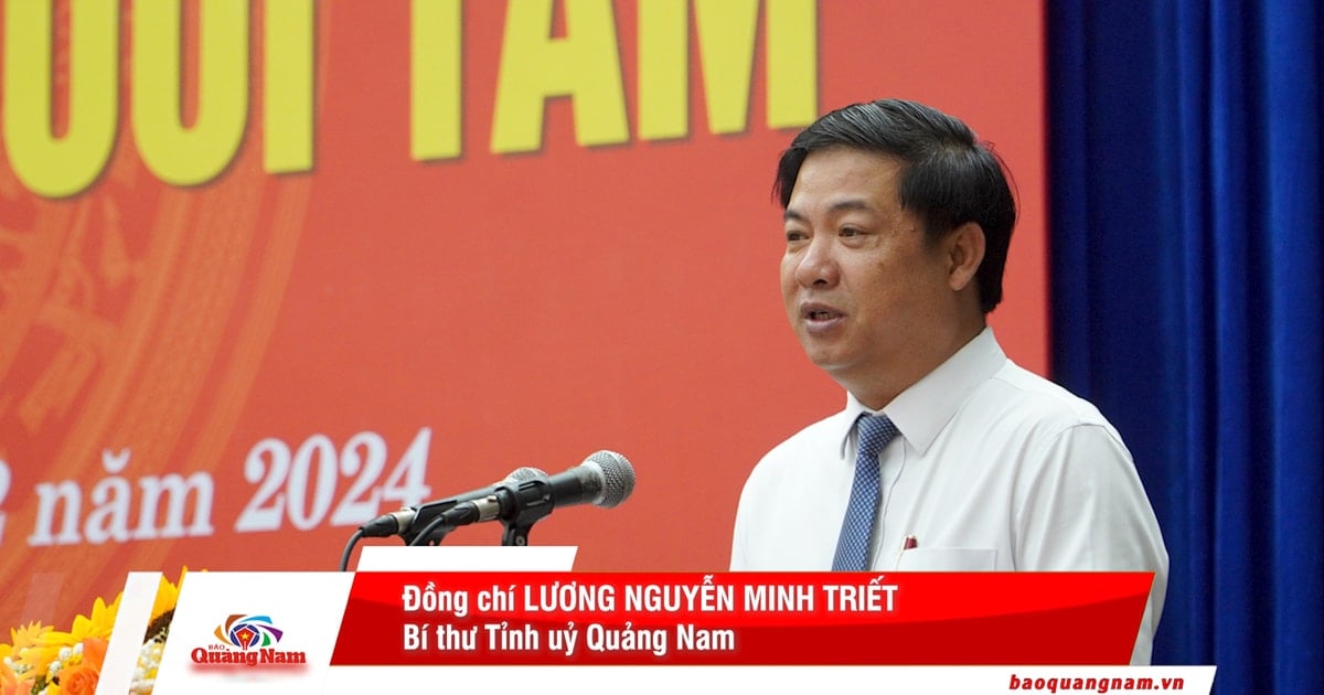 Provincial Party Secretary Luong Nguyen Minh Triet: "Review and evaluate the effectiveness of issued policies"