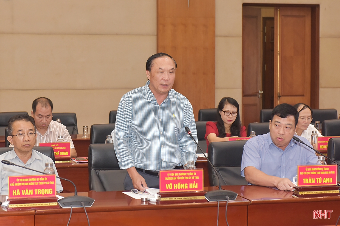 Ha Tinh und Hai Phong tauschen Erfahrungen in der sozioökonomischen Entwicklung aus