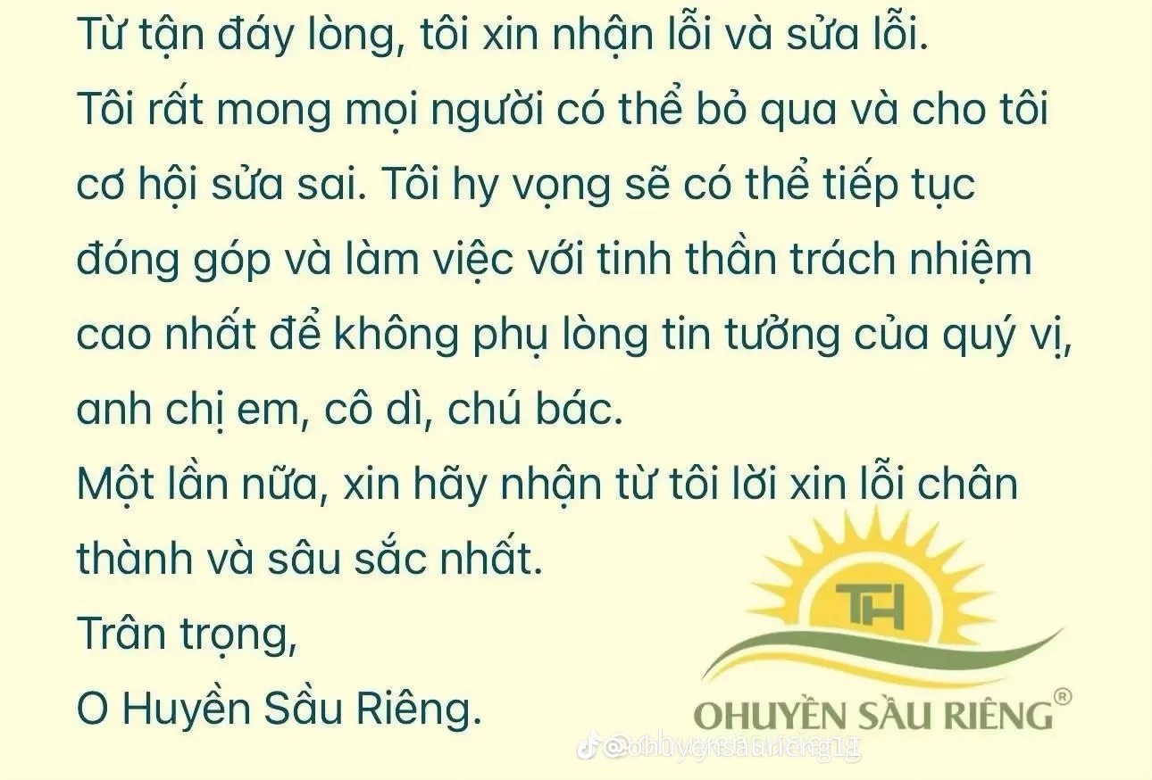 Lỡ miệng nói đùa trong phiên live bán sầu riêng 
