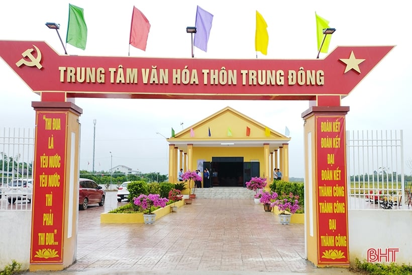 Cẩm Xuyên có thêm 7 thôn đạt chuẩn khu dân cư nông thôn mới kiểu mẫu